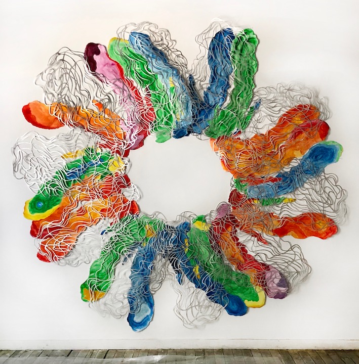 Image of colorful circular whirl
